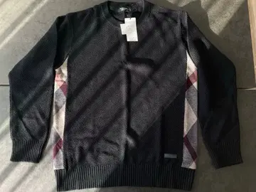 [새상품] BLACK LABEL 크루넥 스웨터 L 블랙