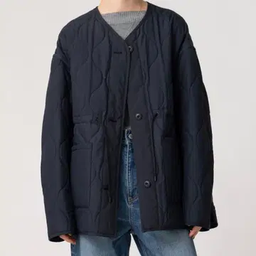 론 헤르만 렌 오브 라이트 퀼트 블루종 자켓 네이비