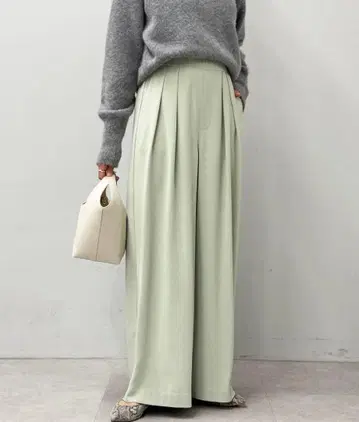 리브 드와 턱 와이드 팬츠 사이즈: 36 민트