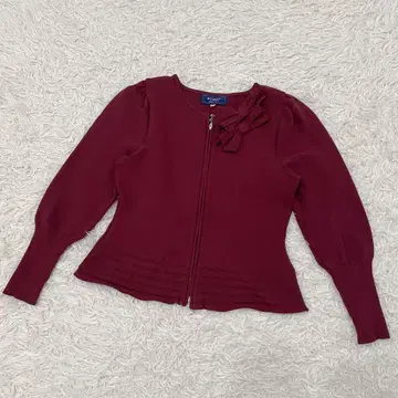 M'S GRACY 엠즈 그레이시 리본 집업 가디건