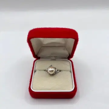 진주 9.1mm 실버 반지 silver 각인