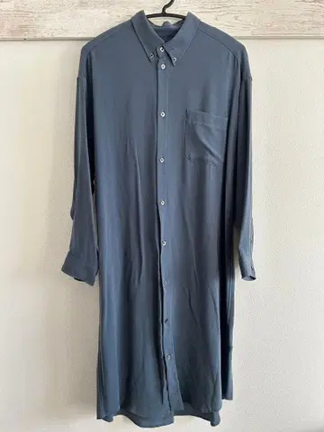 le Glazik 긴팔 버튼 셔츠 그레이 36