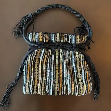 TARA BLANCA  비즈 핸드백