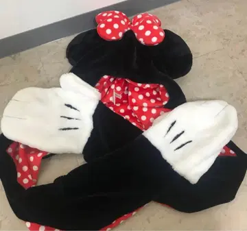 새상품급 디즈니 미니 마우스 머플러 팬캡