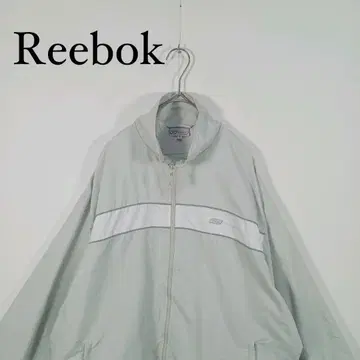 리복 라이트 그레이 나일론 자켓 M