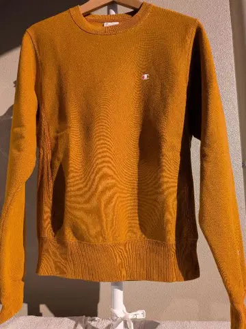 챔피온 리버스 위브 오렌지 단색택 복각