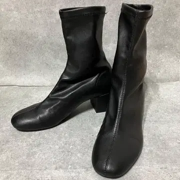 컨디션 최상 ZARA 소프트 블록 힐 숏부츠 36