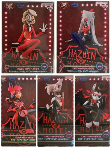 해즈빈 호텔에 오신 것을 환영합니다 모니터 탑 피규어 5종 세트