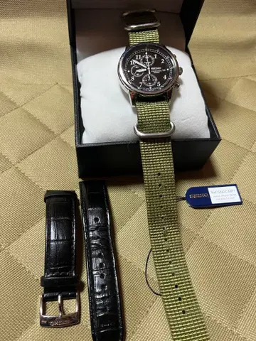 SEIKO 크로노그래프 밀리터리 밴딩 변경 SNDC33P1 해외 모델