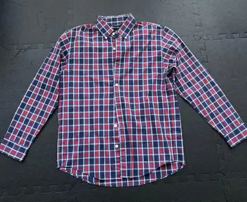 THE NORTH FACE 긴팔 셔츠 남성용 M 사이즈 빨파 체크