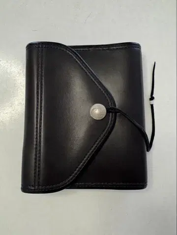 goro s 고로즈 수첩 커버 L 블랙 6공 링 콘초 가죽