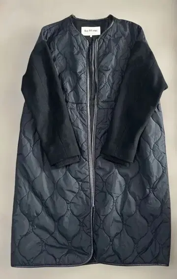 Ray BEAMS 블랙 퀼팅 자켓 사이즈 0