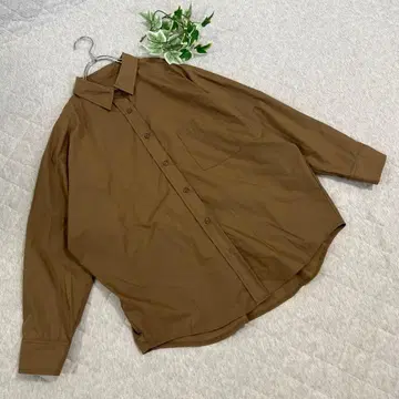 티티베이트 [ Free ] 긴팔 셔츠 심플 무지 넉넉한 오버 사이즈