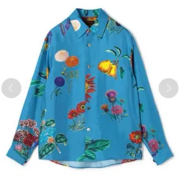 CABaN 캐밴 IBIZA 프린트 실크 트윌 셔츠 S