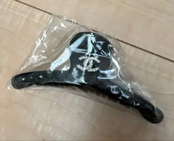 블랙 헤어 클립 크리스탈 장식