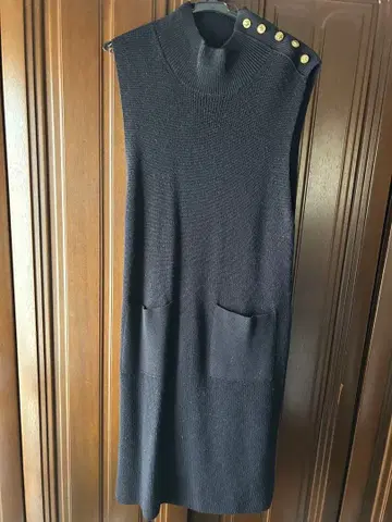 23구 블랙 니트 원피스 38