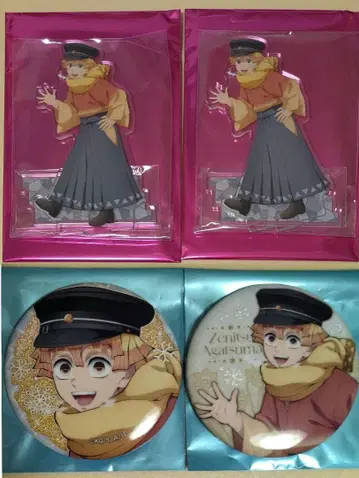 귀멸의 칼날 AGF 젠이츠 아크릴 스탠드&캔뱃지