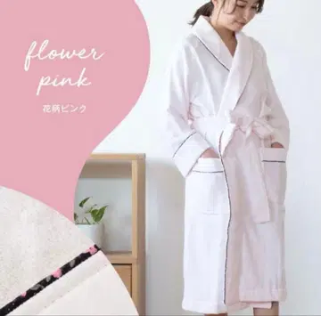 [미사용 새상품] 목욕 가운 타월샵 블루밍 핑크 M