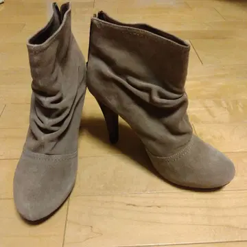 COMEX ALTRO 베이지 스웨이드 드레이프 디자인 부티 L 사이즈