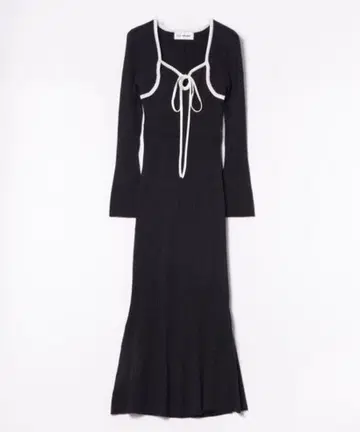 라메 리브 니트 원피스