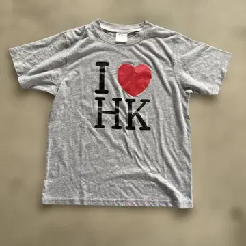 I HK 그레이 T셔츠 반팔 I ny