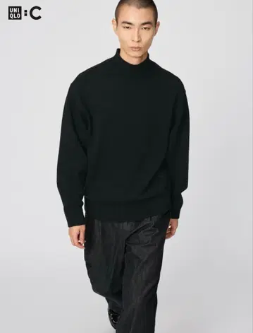 로우 게이지 하이넥 스웨터 유니클로 C