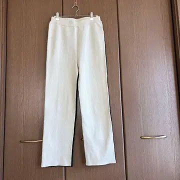 놉데놋 리브 바이컬러 니트 팬츠