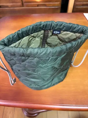 45r45rpm 올리브 그린 퀼팅 파우치