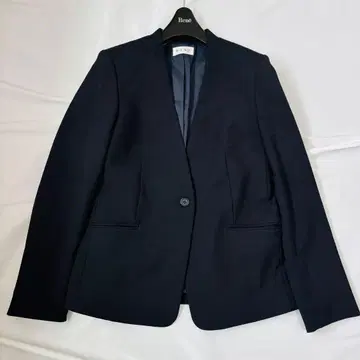 새상품급 최근 택 PLST 노카라 자켓 M 블랙