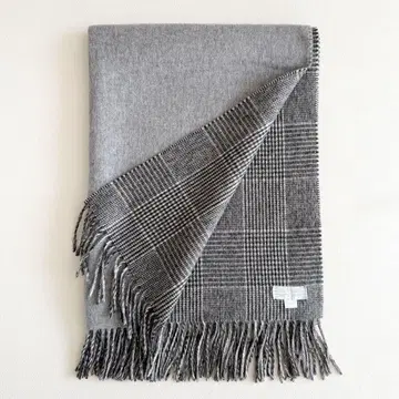 새상품급 조슈아 에리스 대형 스톨 머플러 캐시미어 글렌체크