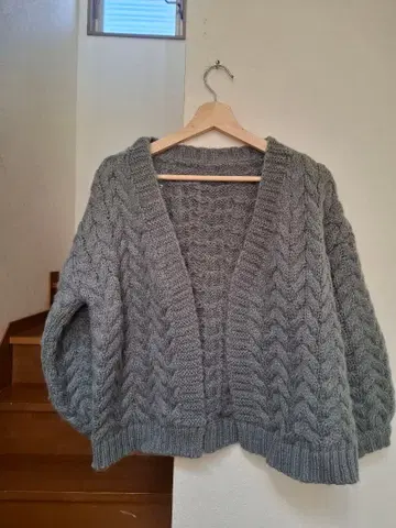 한국 사이트 케이블 니트 볼레로