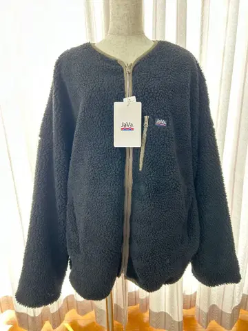 새상품 미사용 [JaVa] 2WAY 리버서블/보아 블루종