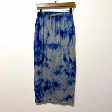 론 허먼 타이 다이 염색 울 스커트 XS