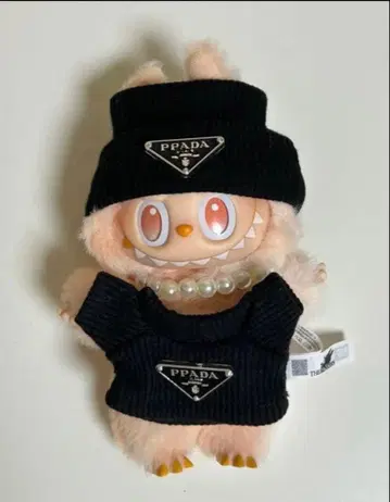 러브부 봉제 인형용 의상 세트 블랙