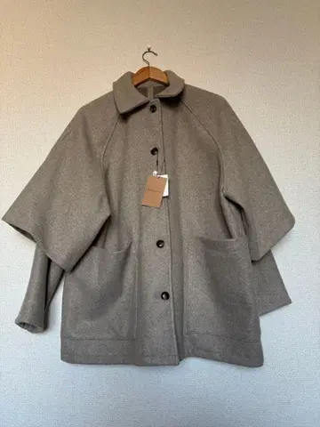 컷 멜톤 미들 기장 오버 사이즈 코트