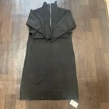 SIMPLICITE 블랙 니트 롱 원피스