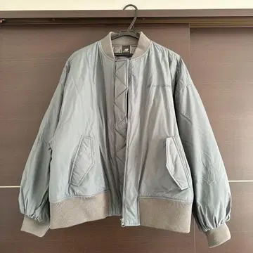 new balance 그레이 봄버 다운 점퍼