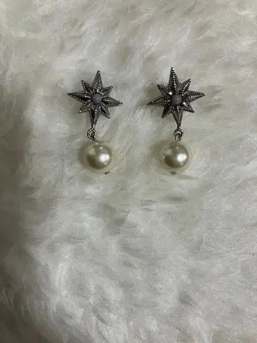 <ADER.bijoux> 스타 모조 진주 귀걸이