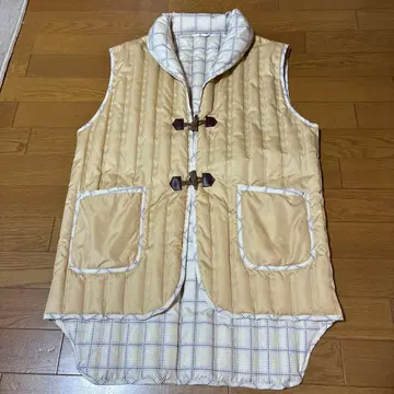 [ 교토 니시카와 ] 베이지 퀼팅 다운 베스트 사이즈 M~L