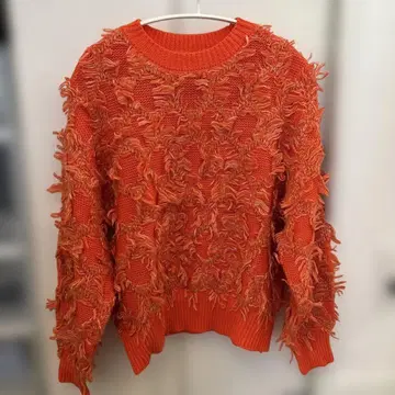 Ray BEAMS 오렌지 니트 스웨터