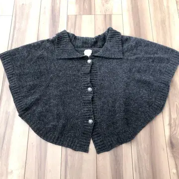 [ TREASURE TOPKAPI ] 케이프 니트 코트 그레이 이탈리아제