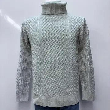 ESTINATION 케이블 니트 터틀넥 스웨터 L 사이즈