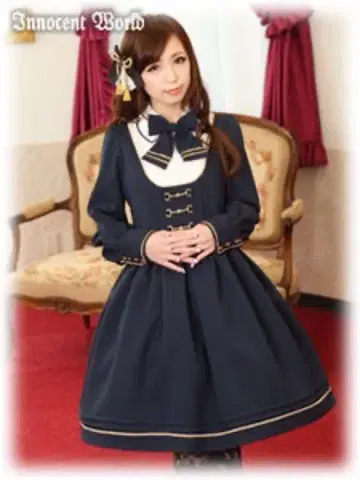 레오폴다 원피스 네이비 InnocentWorld 이노센트 월드