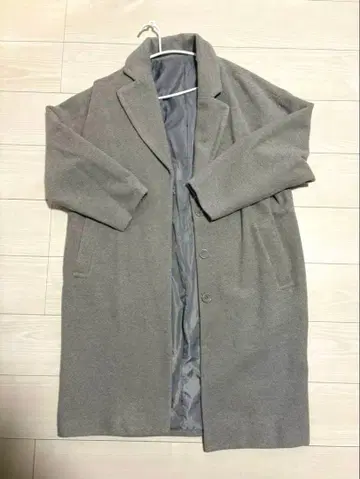 그레이 M 사이즈 롱 코트