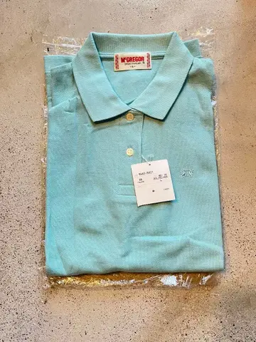 M.GREGOR 피케 셔츠 L 사이즈 라이트 블루