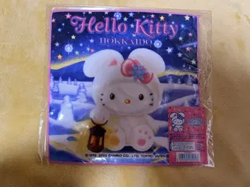 [ 미사용 미개봉 ] 지역 한정 헬로키티 홋카이도 눈 토끼 타월