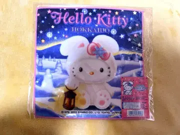 [ 미사용 미개봉 ] 지역 한정 헬로키티 홋카이도 눈 토끼 타월
