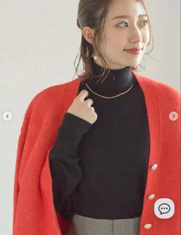 미사용 새상품 테치치 techichi 터틀넥 풀오버 니트 블랙