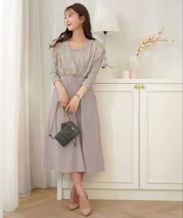 도트 튤 카슈쿨 원피스 le reve vaniller