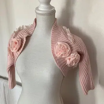 새상품 지저스 디아망테 볼레로 핑크 니트 가디건 2차 모임 드레스